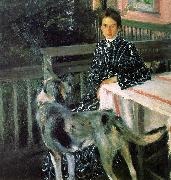 Boris Kustodiev Julia Kustodieva oil on canvas